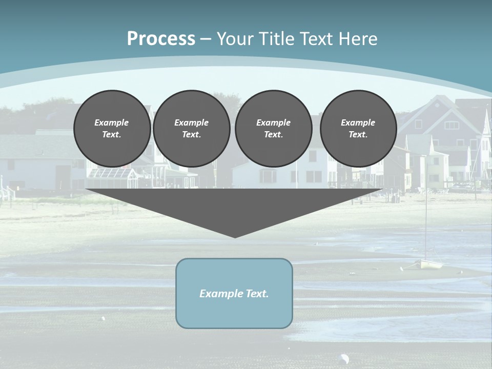 Beach Blue Sky PowerPoint Template