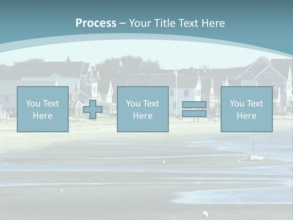 Beach Blue Sky PowerPoint Template