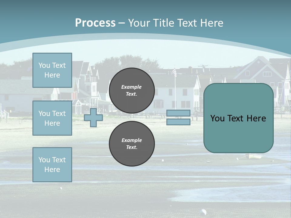 Beach Blue Sky PowerPoint Template