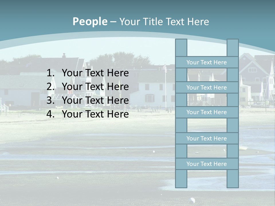 Beach Blue Sky PowerPoint Template