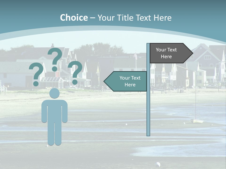 Beach Blue Sky PowerPoint Template