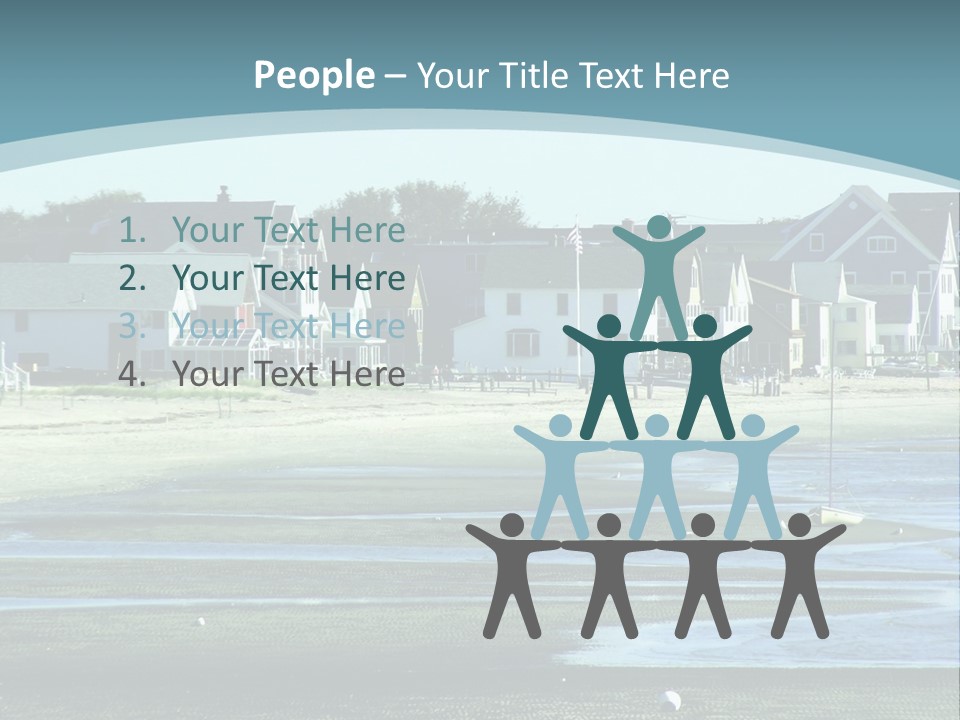 Beach Blue Sky PowerPoint Template