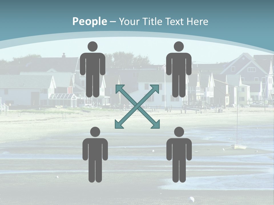 Beach Blue Sky PowerPoint Template