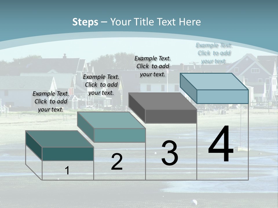 Beach Blue Sky PowerPoint Template