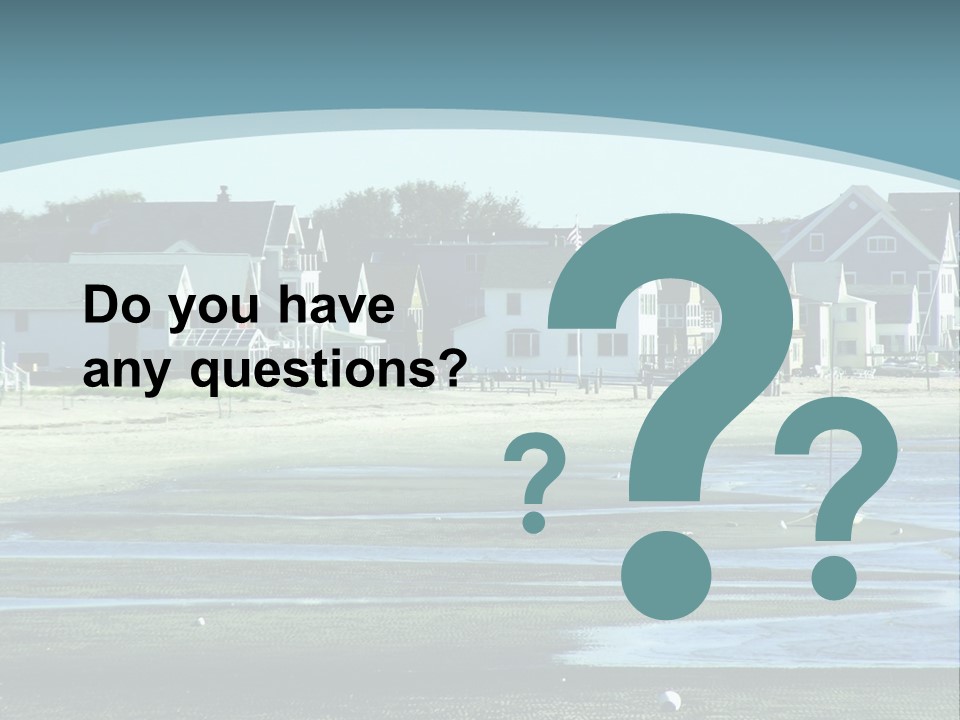 Beach Blue Sky PowerPoint Template