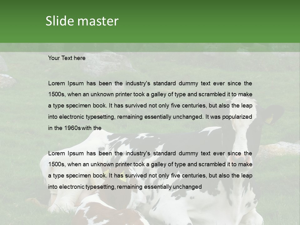 Dairy Agriculture Cute PowerPoint Template