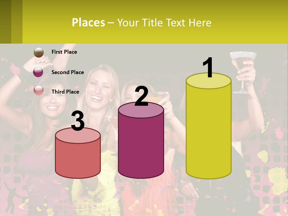 Celebrting Cocktail Friendship PowerPoint Template