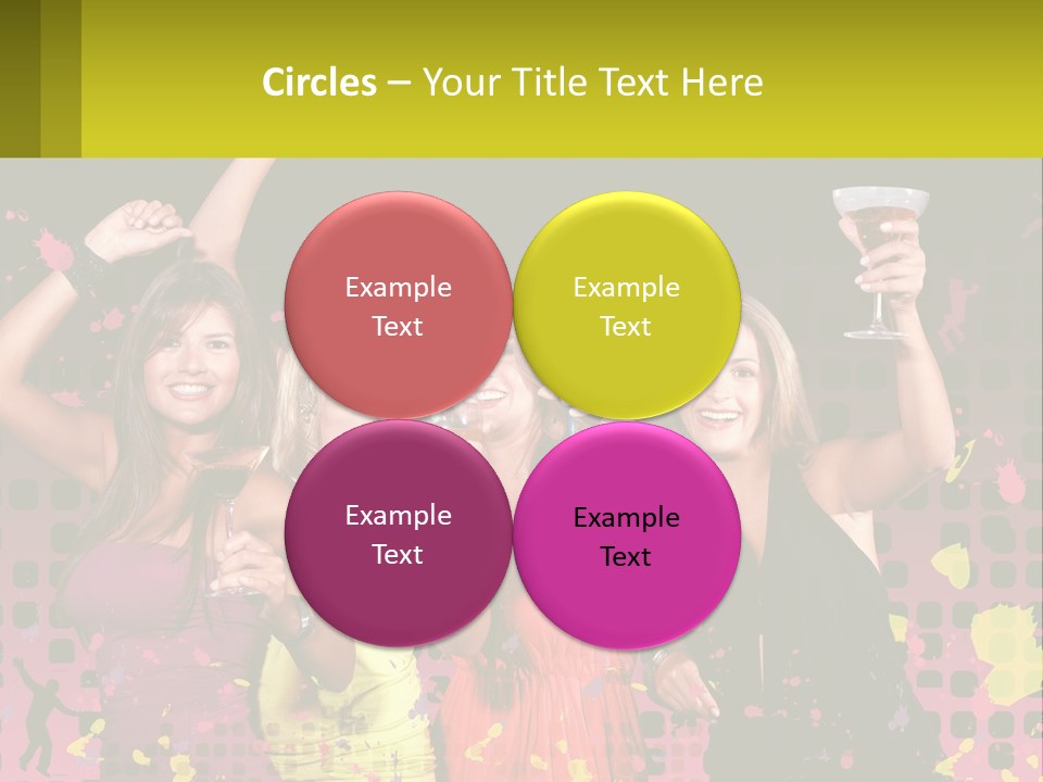 Celebrting Cocktail Friendship PowerPoint Template