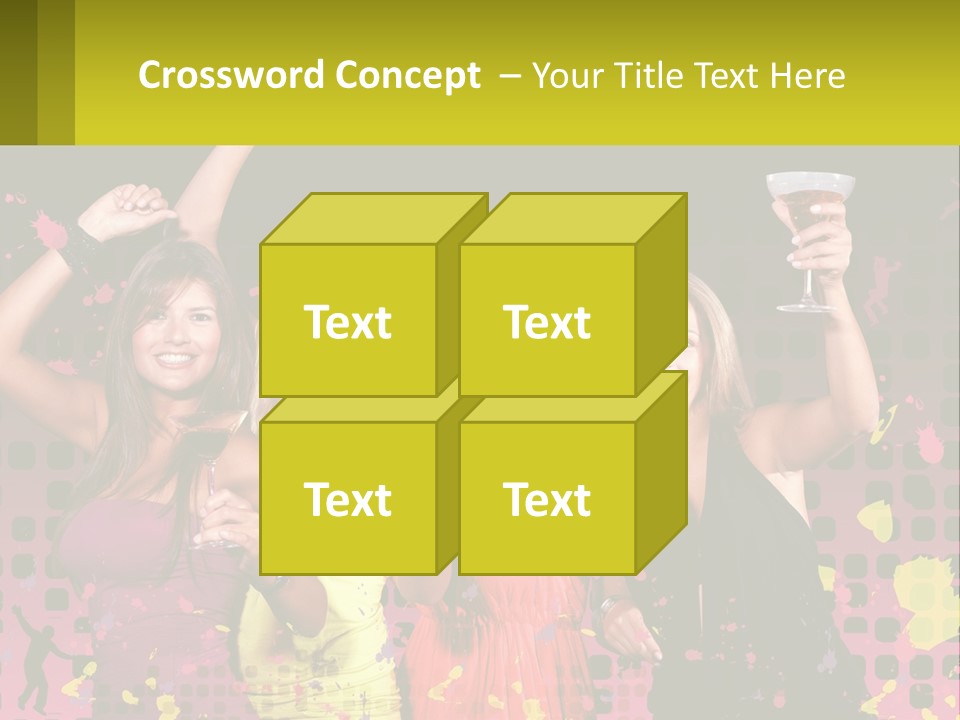 Celebrting Cocktail Friendship PowerPoint Template