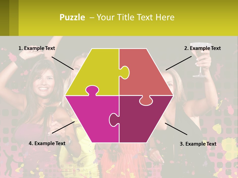 Celebrting Cocktail Friendship PowerPoint Template