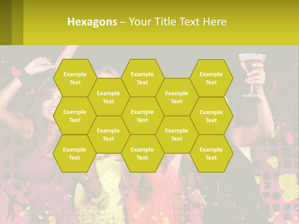 Celebrting Cocktail Friendship PowerPoint Template