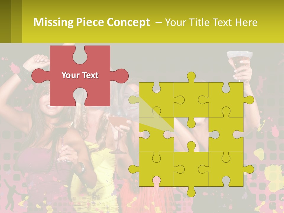 Celebrting Cocktail Friendship PowerPoint Template