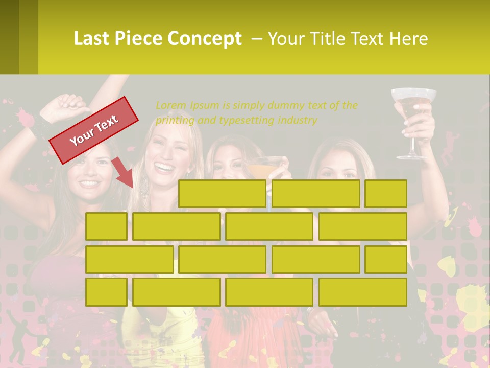 Celebrting Cocktail Friendship PowerPoint Template