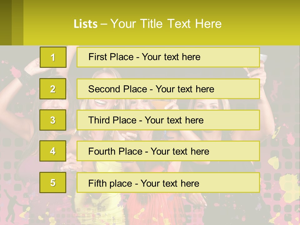 Celebrting Cocktail Friendship PowerPoint Template