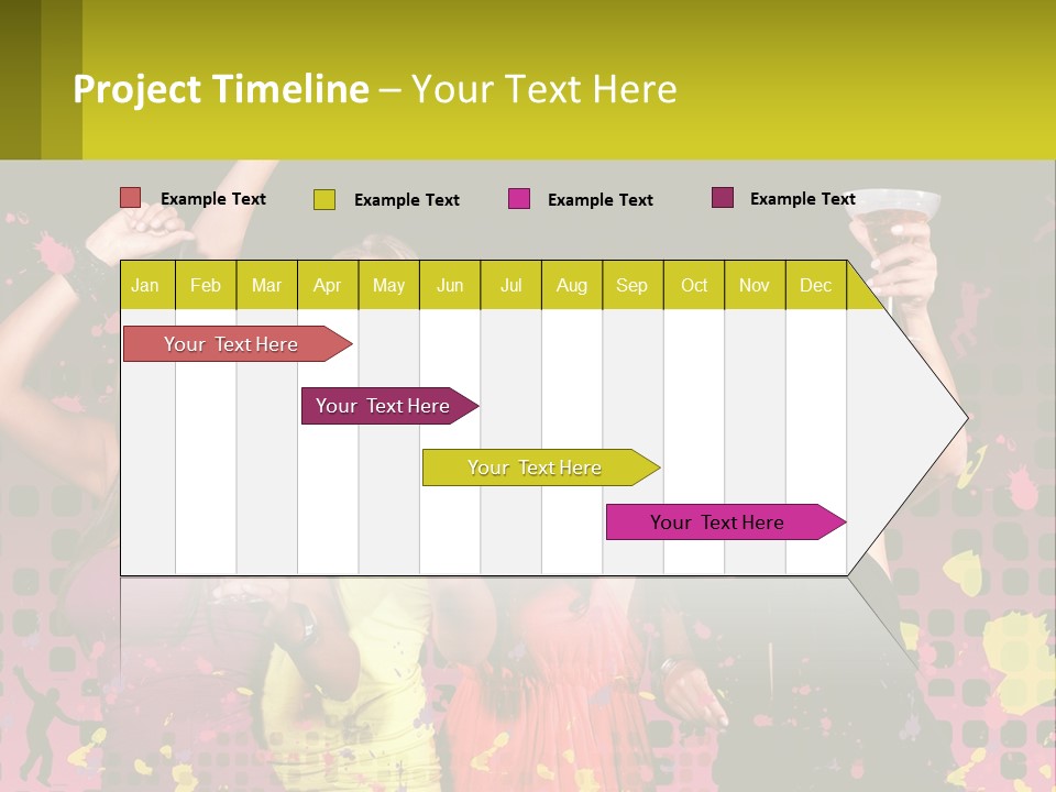 Celebrting Cocktail Friendship PowerPoint Template