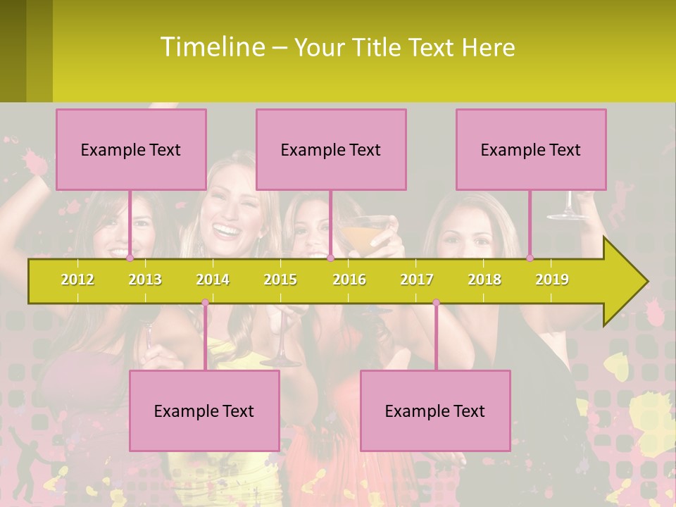 Celebrting Cocktail Friendship PowerPoint Template
