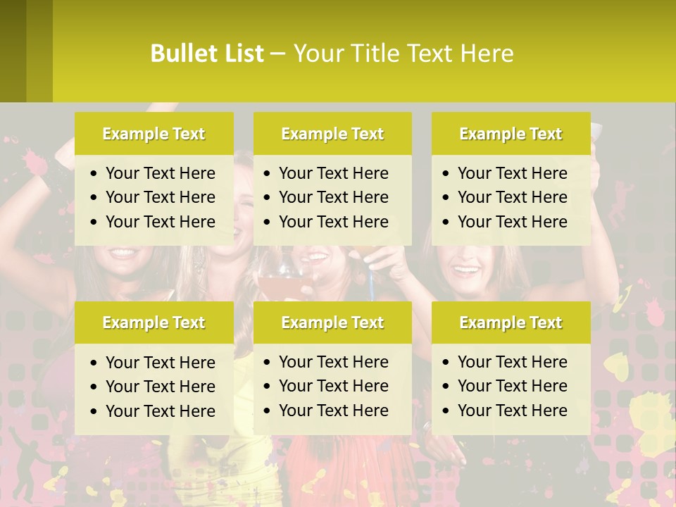 Celebrting Cocktail Friendship PowerPoint Template