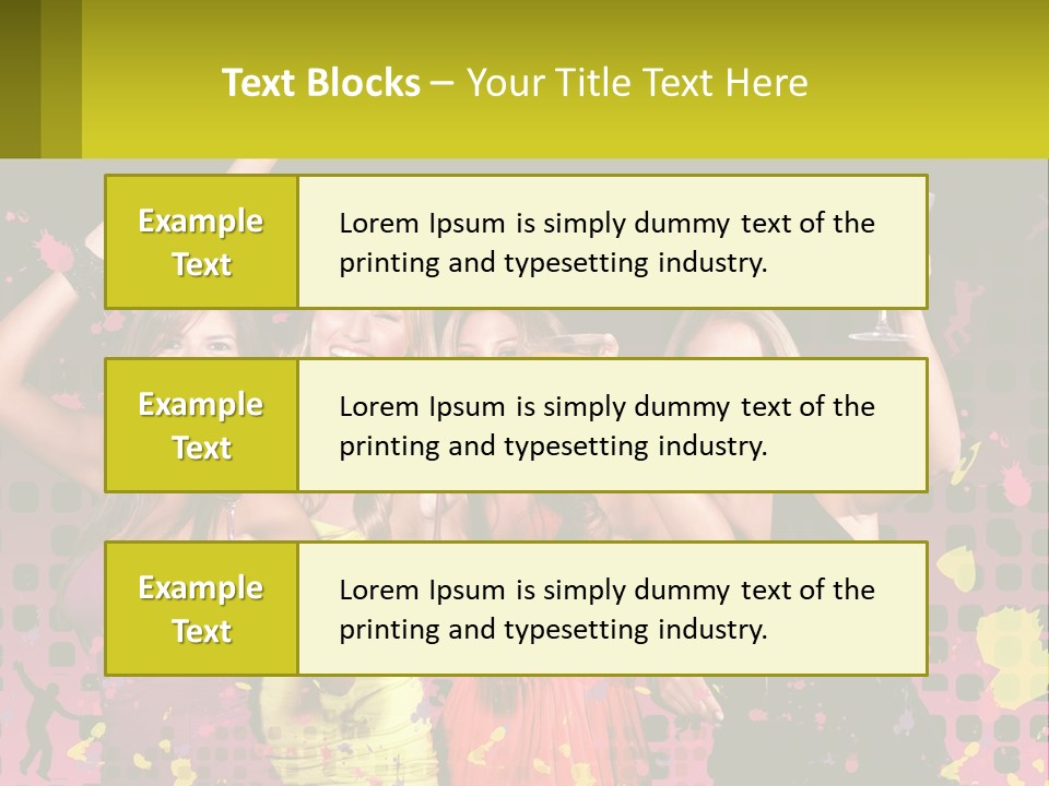 Celebrting Cocktail Friendship PowerPoint Template