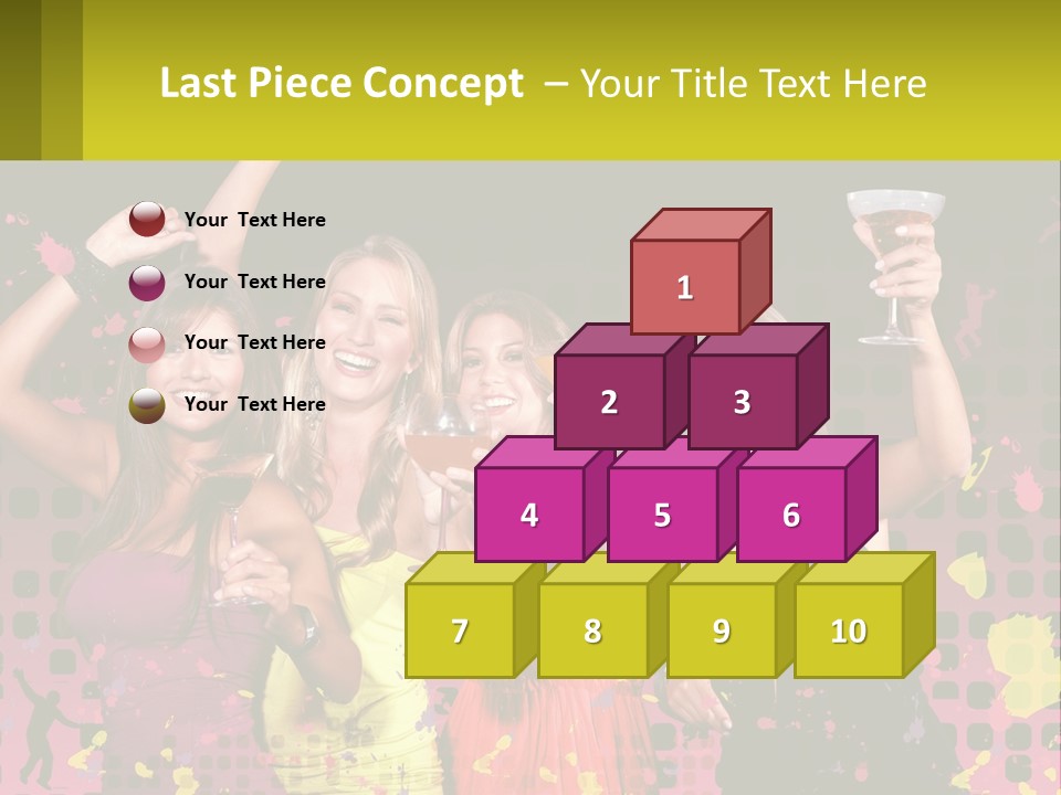 Celebrting Cocktail Friendship PowerPoint Template