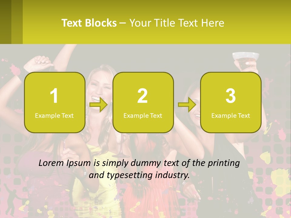 Celebrting Cocktail Friendship PowerPoint Template