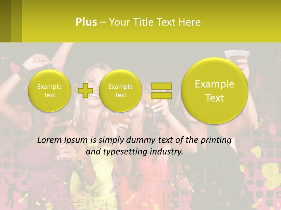 Celebrting Cocktail Friendship PowerPoint Template