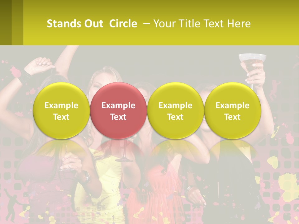 Celebrting Cocktail Friendship PowerPoint Template