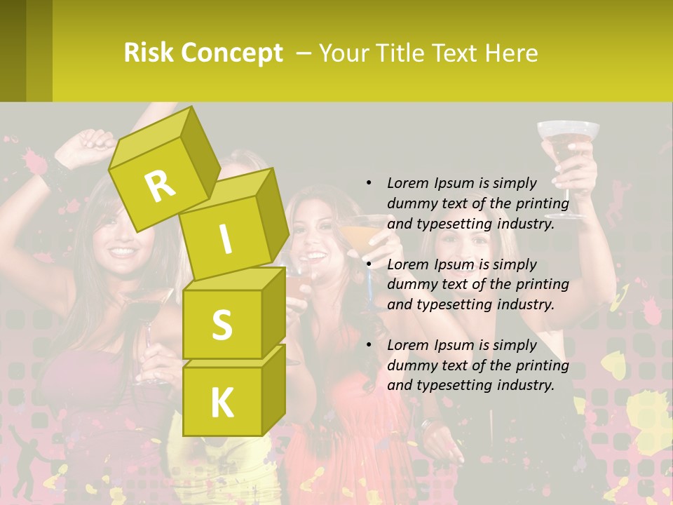 Celebrting Cocktail Friendship PowerPoint Template