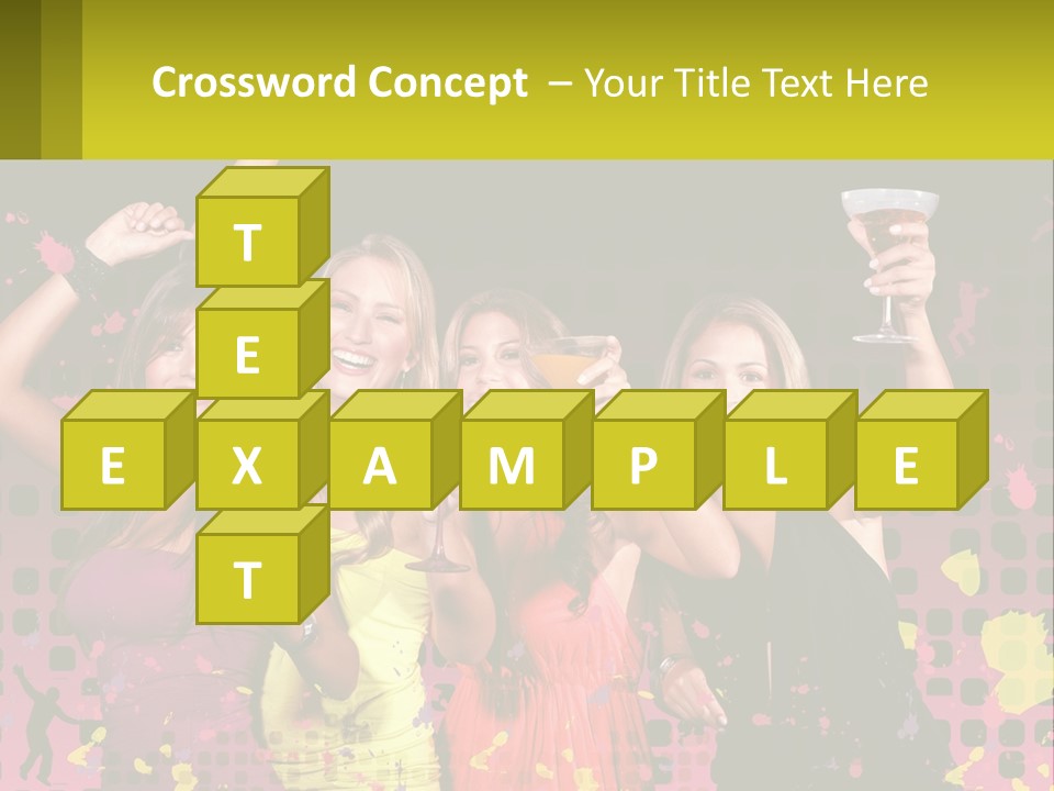 Celebrting Cocktail Friendship PowerPoint Template