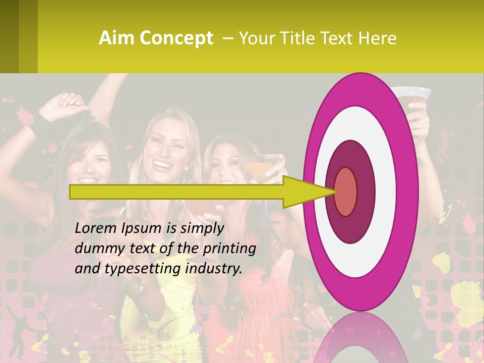 Celebrting Cocktail Friendship PowerPoint Template