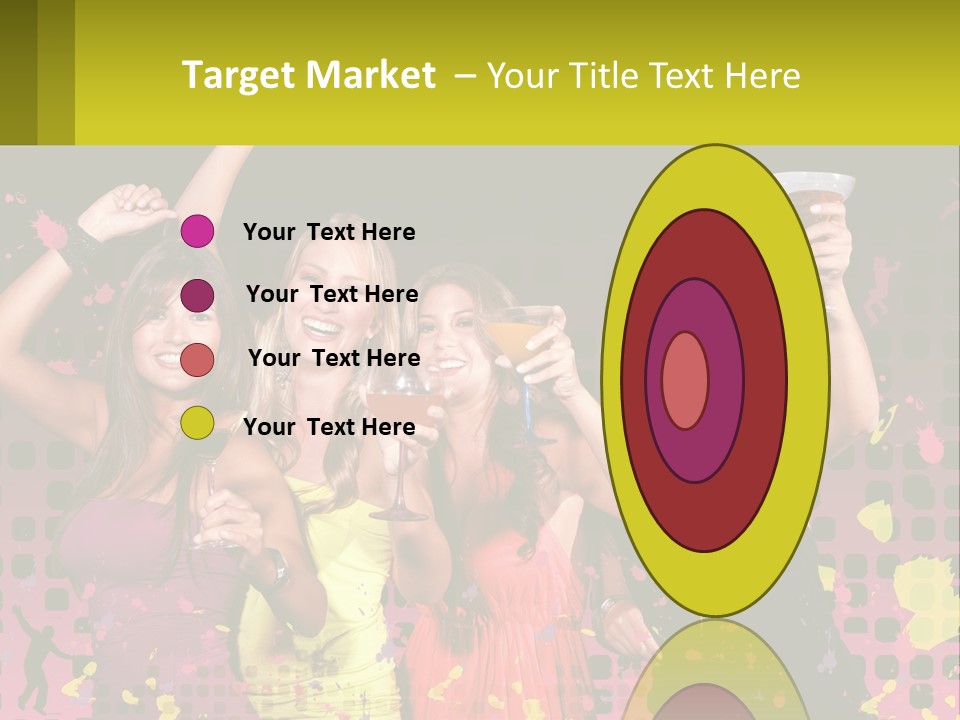 Celebrting Cocktail Friendship PowerPoint Template