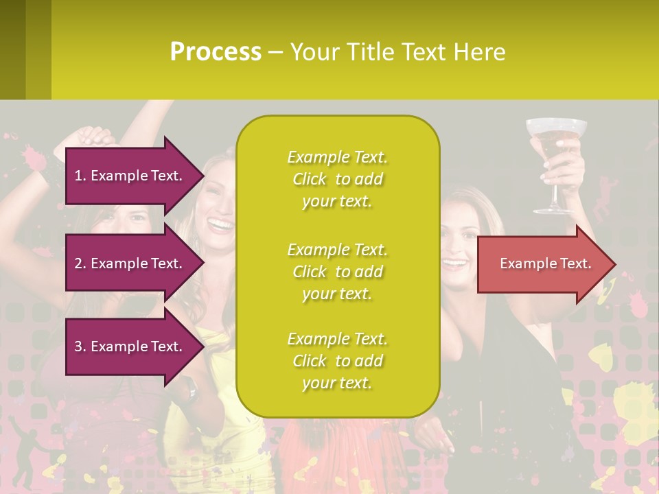 Celebrting Cocktail Friendship PowerPoint Template