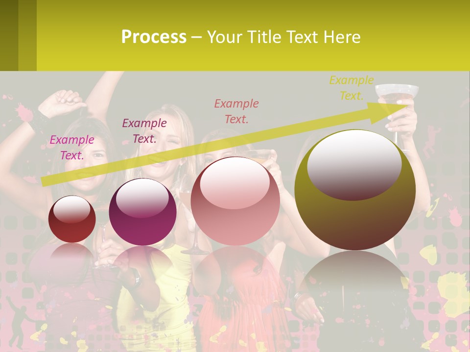 Celebrting Cocktail Friendship PowerPoint Template