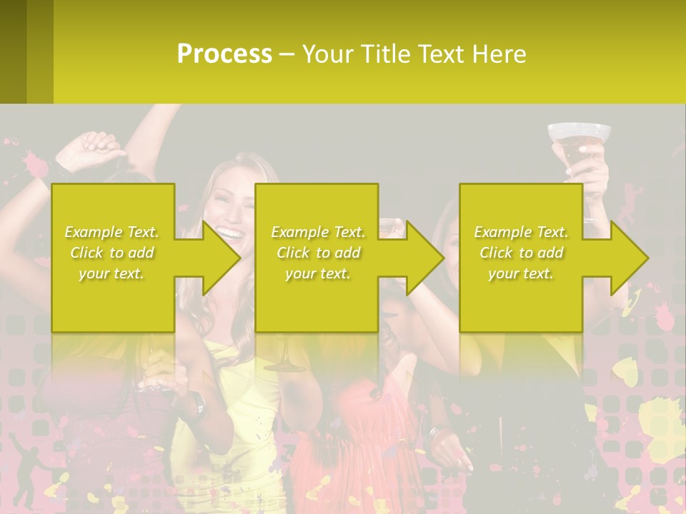 Celebrting Cocktail Friendship PowerPoint Template