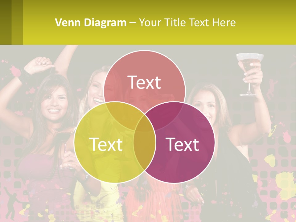 Celebrting Cocktail Friendship PowerPoint Template