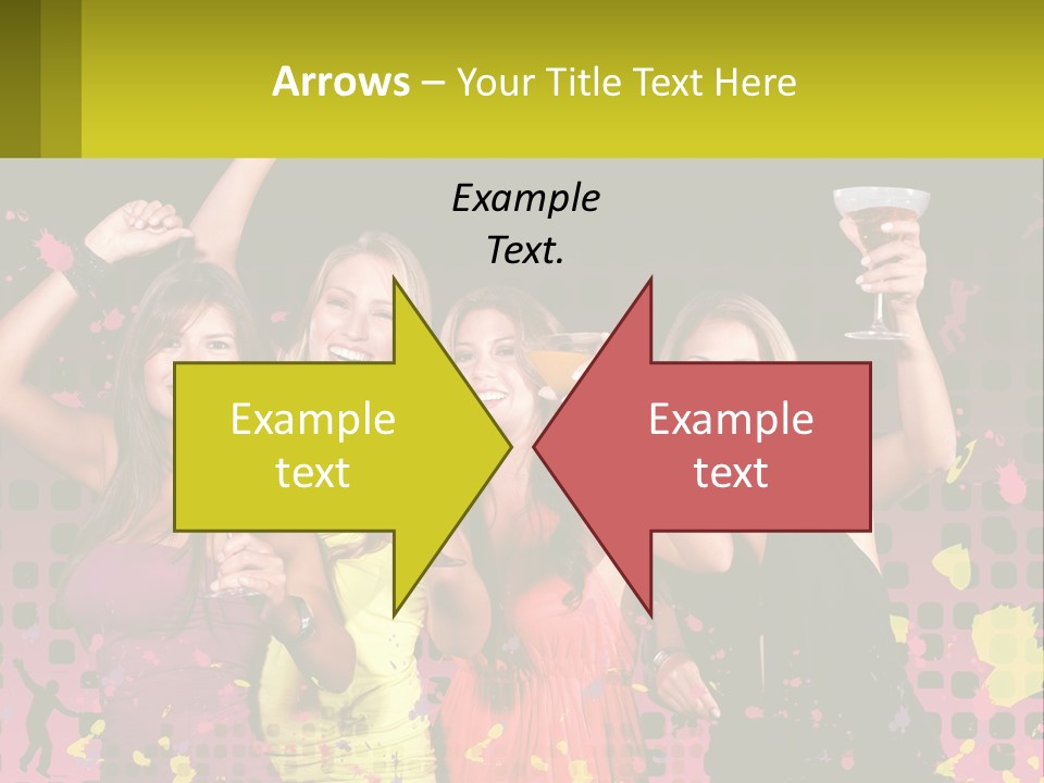 Celebrting Cocktail Friendship PowerPoint Template