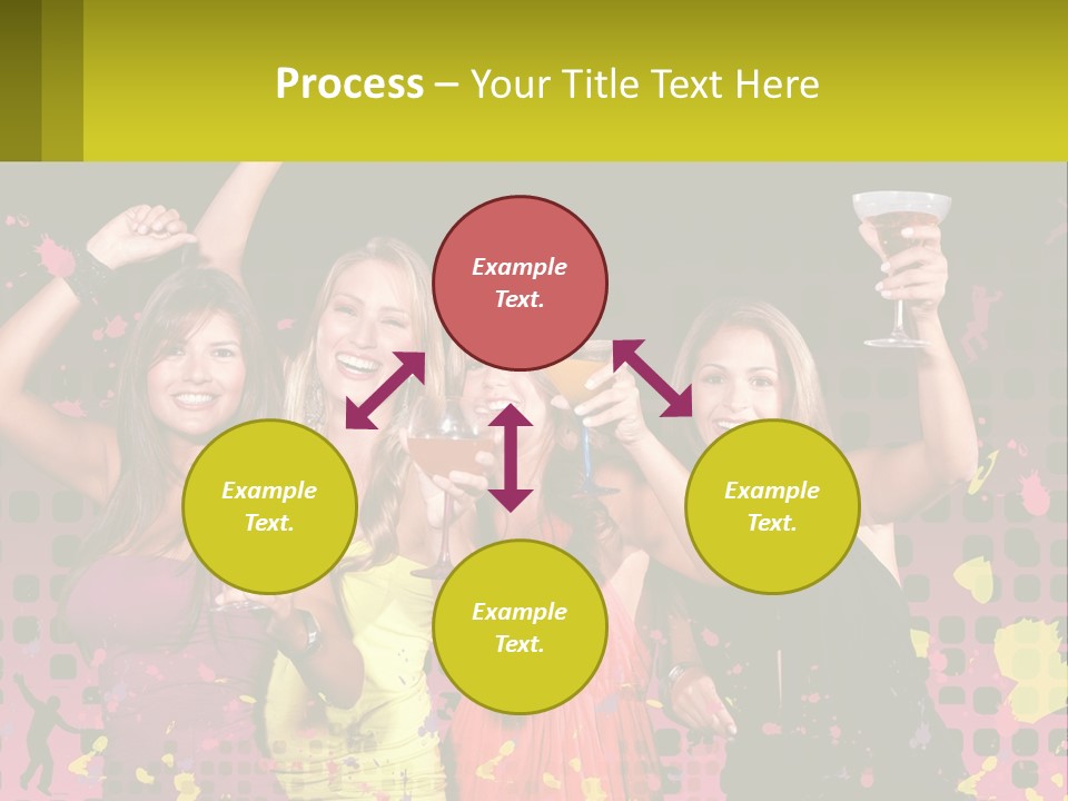 Celebrting Cocktail Friendship PowerPoint Template