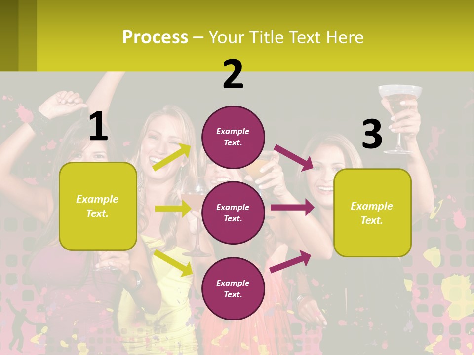 Celebrting Cocktail Friendship PowerPoint Template