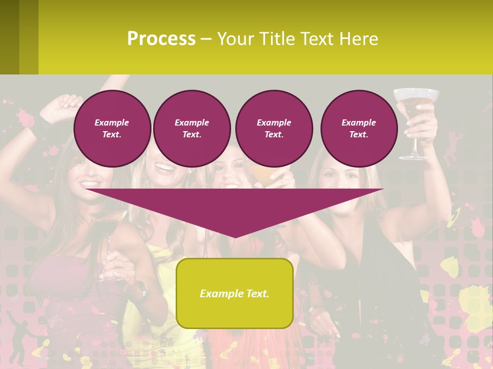 Celebrting Cocktail Friendship PowerPoint Template