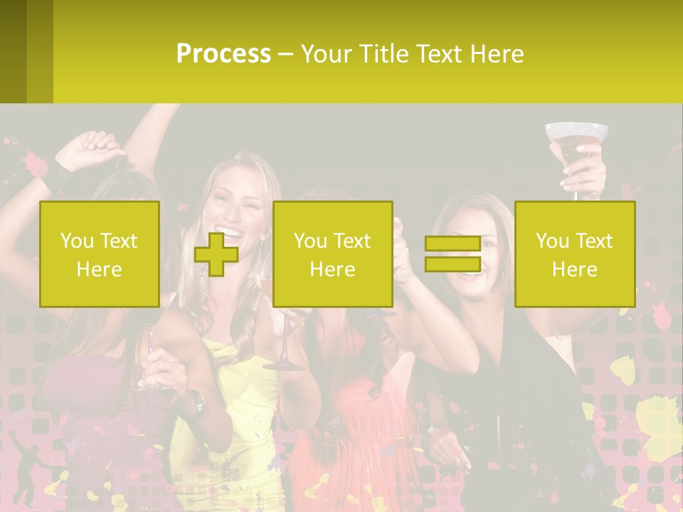 Celebrting Cocktail Friendship PowerPoint Template