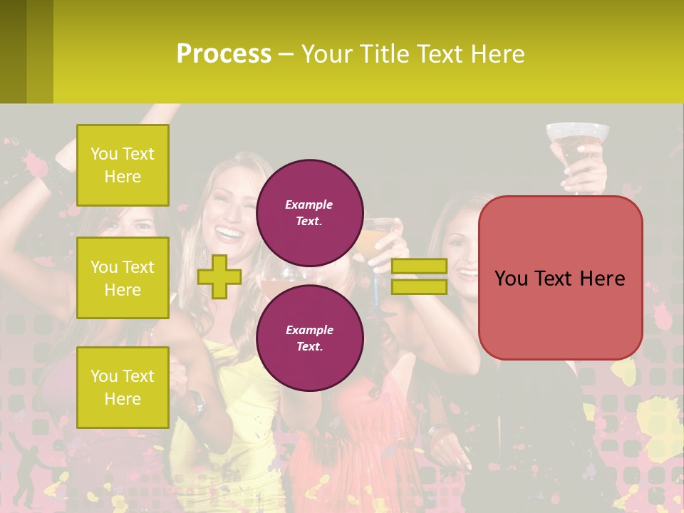 Celebrting Cocktail Friendship PowerPoint Template