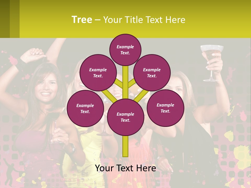 Celebrting Cocktail Friendship PowerPoint Template