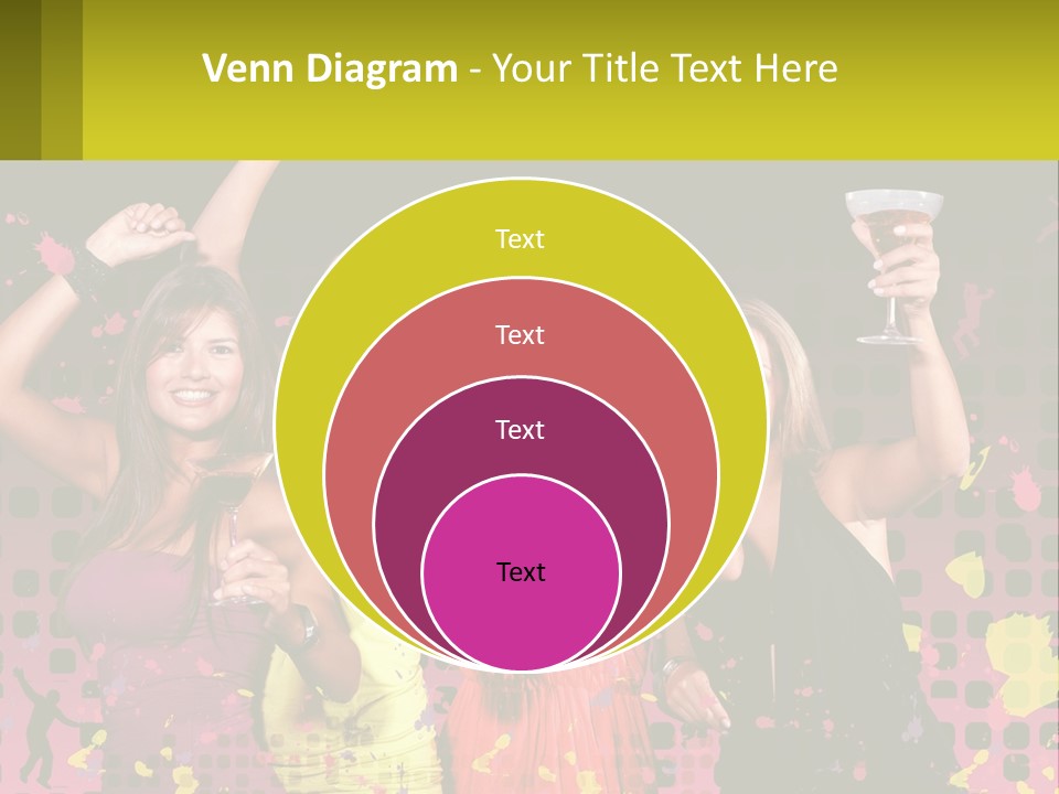 Celebrting Cocktail Friendship PowerPoint Template