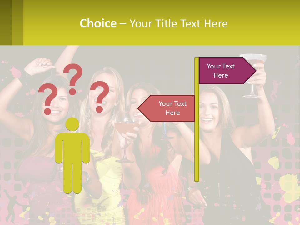 Celebrting Cocktail Friendship PowerPoint Template