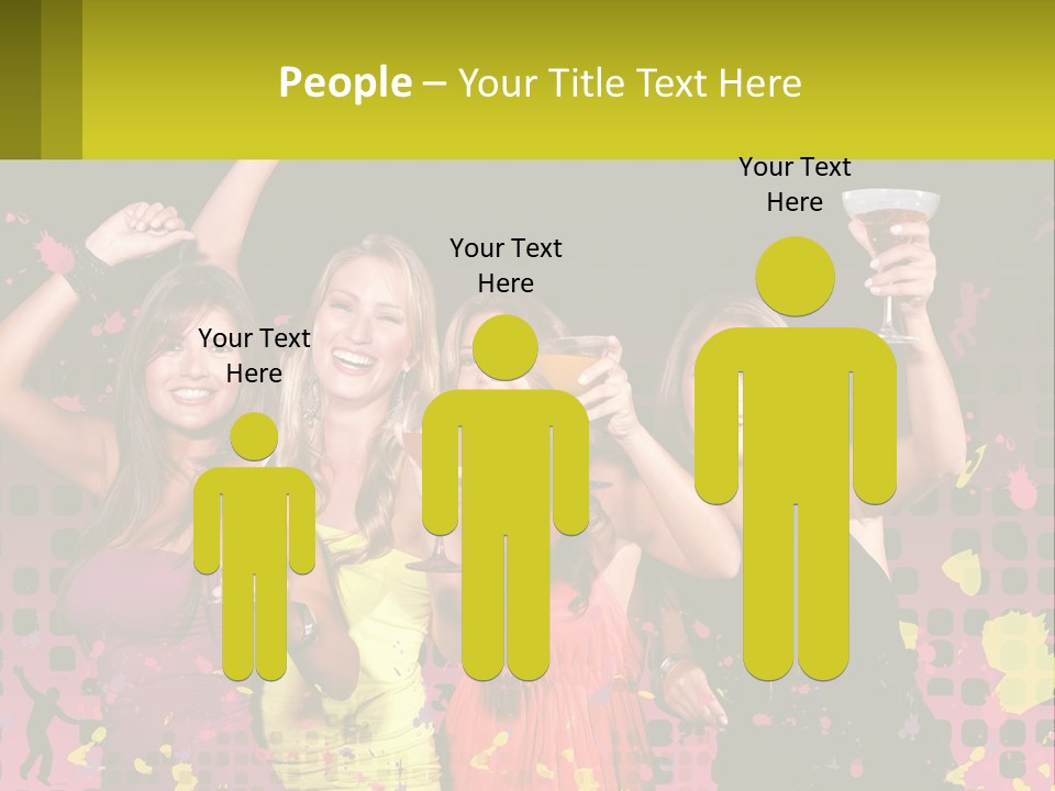 Celebrting Cocktail Friendship PowerPoint Template