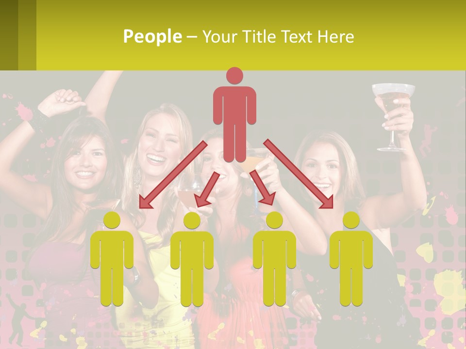 Celebrting Cocktail Friendship PowerPoint Template