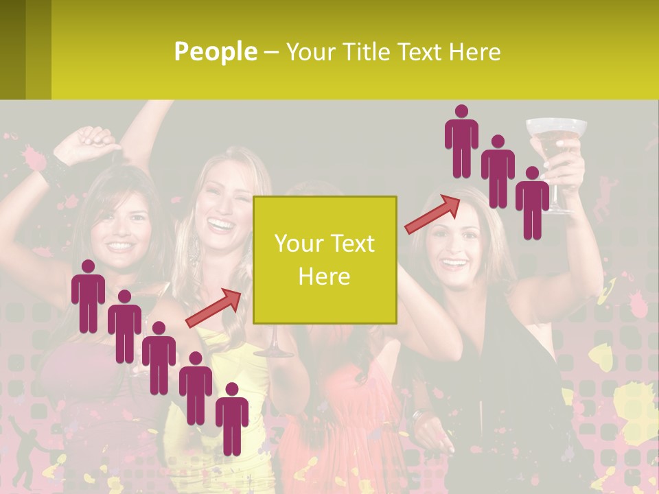 Celebrting Cocktail Friendship PowerPoint Template