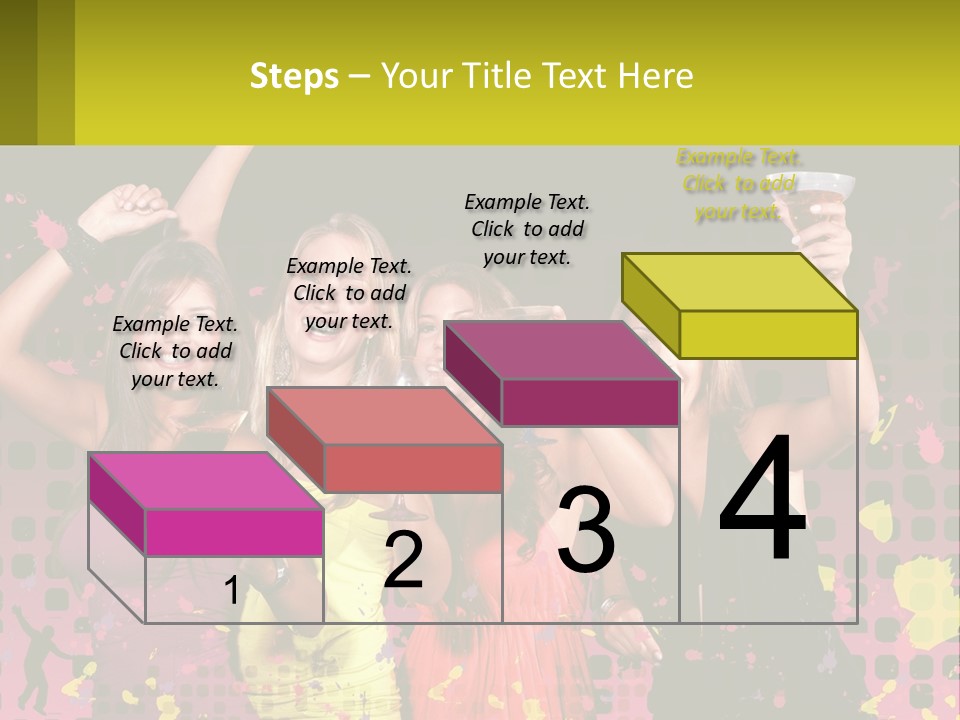 Celebrting Cocktail Friendship PowerPoint Template