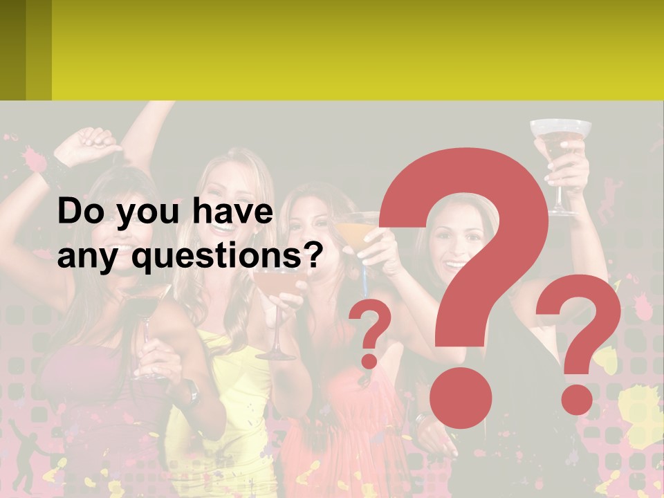 Celebrting Cocktail Friendship PowerPoint Template