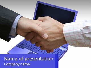 Agreement Employment Hands PowerPoint Template