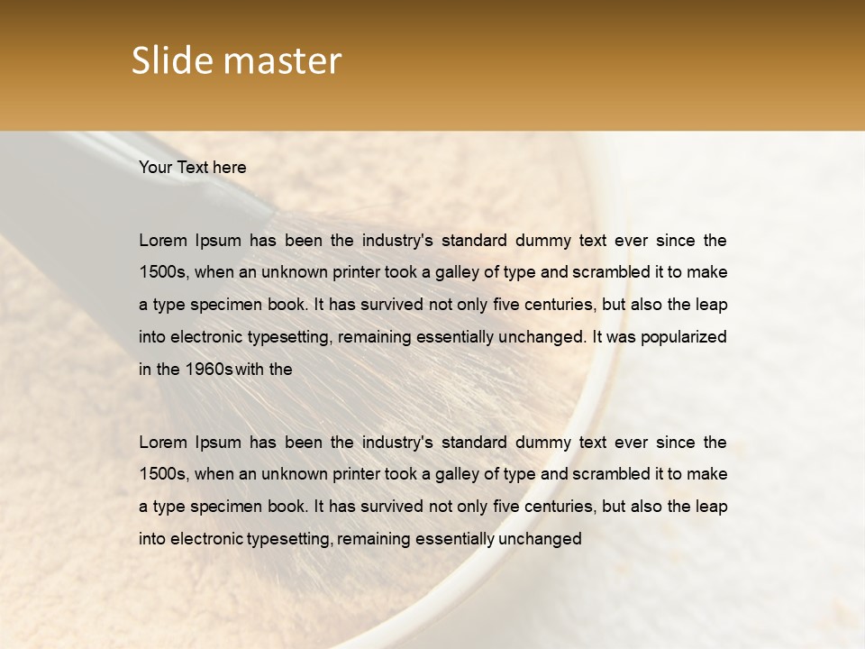 Golden Make Makeup PowerPoint Template